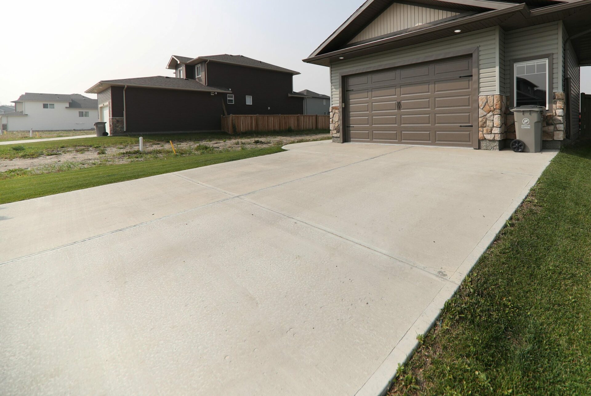 concrete driveway installation